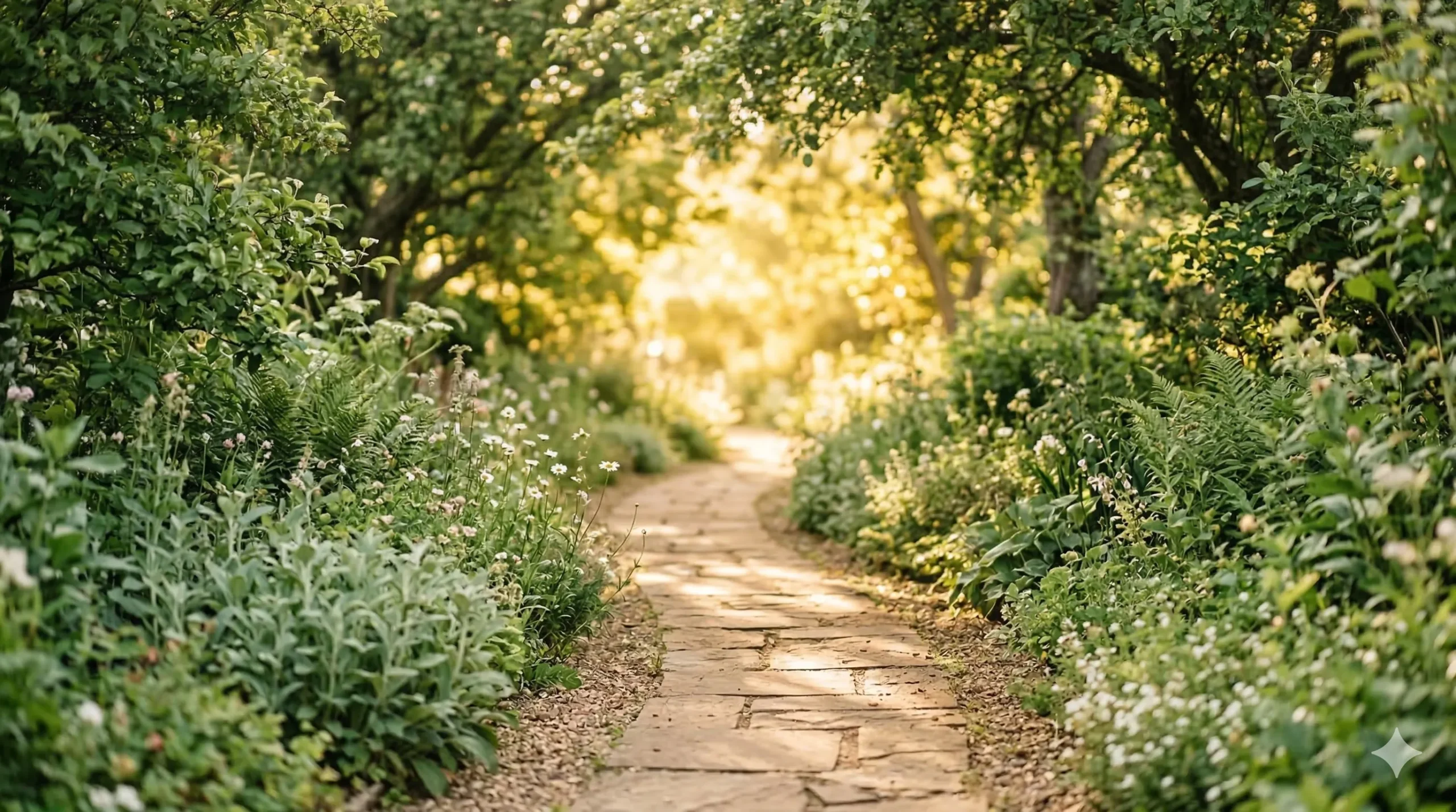 Ścieżka wśród zieleni — symboliczna droga do pozytywnej zmiany