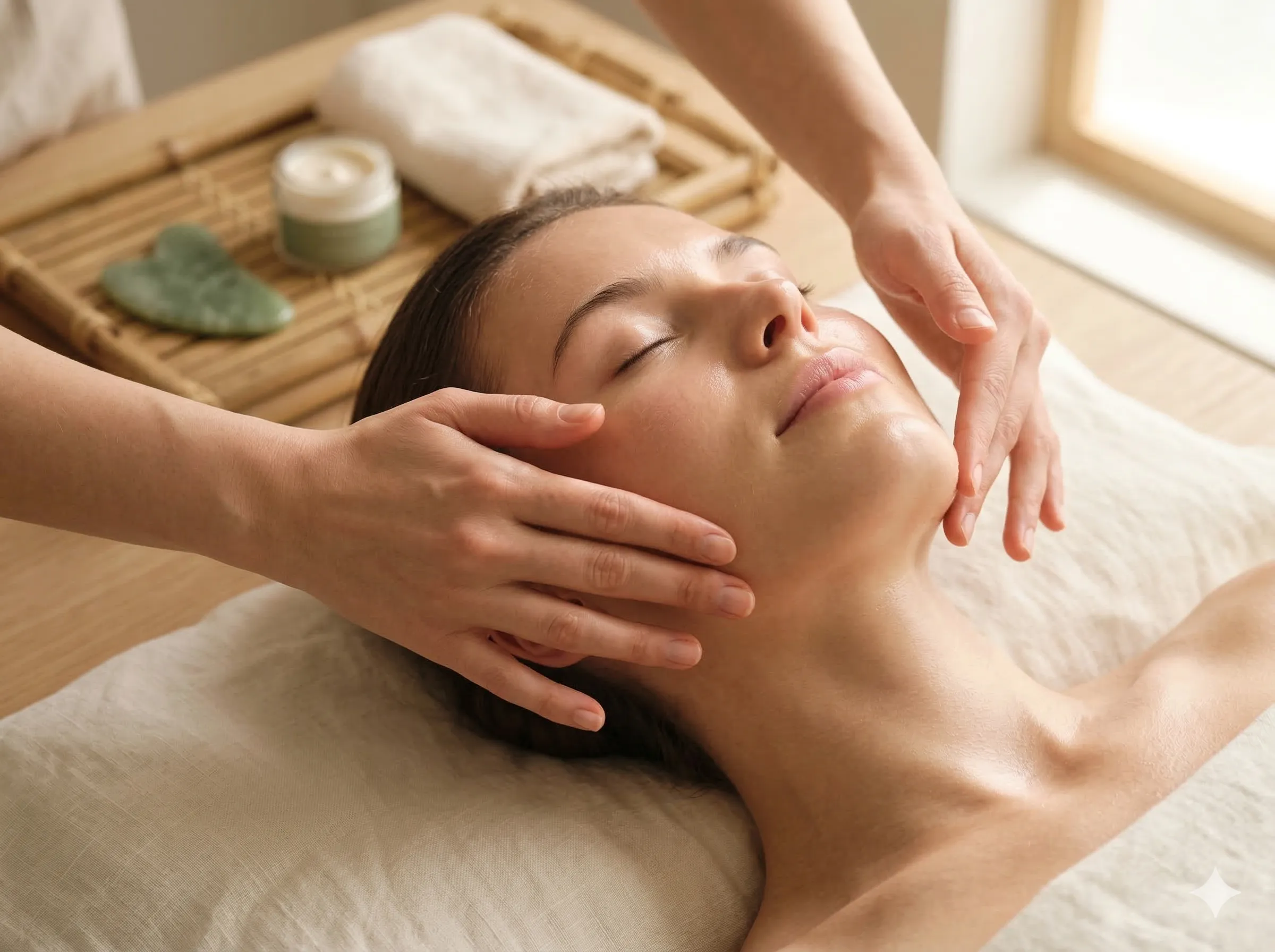 Masaż KOBIDO twarzy — precyzyjne ruchy japońskiej techniki liftingującej